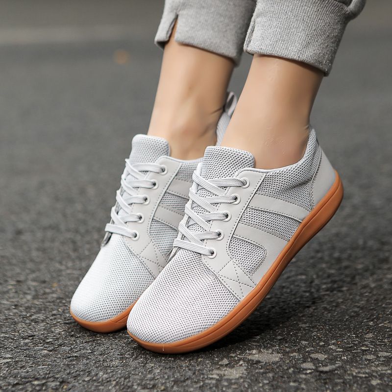 Spring Wide-Toe Walking Breathable Knit Sneakers (Arch Support Cushioned Sole) - Comfortable Flat Feet Shoes For Men &_vogvips.com
