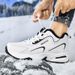 Couple Leather Sneakers, Men's And Women's Velvet Running Casual Travel Shoes, Cotton Shoes_vogvips.com