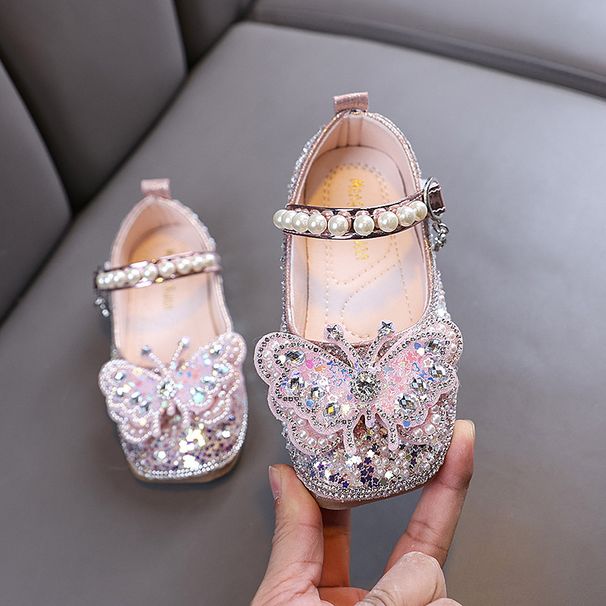 Baby Girl Girl Girl Princess Diamond Single Shoe Shoes Dance Show Shoes_vogvips.com