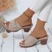 Women's Shoes Spring And Summer Large Size Women's Wedge Sandals Elegant Comfortable Breathable Non Slip_vogvips.com