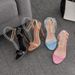 High Heel Stiletto Sandals With Metal Chain And Horizontal Band_vogvips.com