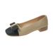 -style Chunky Heel Women's 2023 Spring And Autumn Elegant Color-blocked Shallow French Mid-heel High-heeled Shoes_vogvips.com