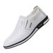 Euro Step 2025 Spring And Large Size British Style White Slip-On Leather Men's Casual Shoes For Autumn_vogvips.com
