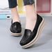 2024 Spring And Autumn New Flat Wedge Rocking Platform Versatile Thick Sole Mid Heel Casual Women's Shoes_vogvips.com