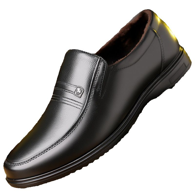 ct Ct Suitable For All Seasons Single New Business Casual Men's Genuine Middle-aged And Elderly Leather Soft Sole Cowhide Large Size Dad Shoes_vogvips.com