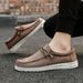 2025 New Lefu Light Canvas Casual Men's Shoes, Large 48, Slim Fit, Lazy Kick_vogvips.com