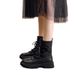Genuine Soft Leather Martin Summer Thin 2024 New Thick Sole Women's Spring Autumn Single Black Short Boots_vogvips.com