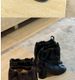 Cowhide Version~ Autumn And Winter New Wide Tube Lace-up Split-toed Pig's Trotters Boots Women's Korean Version Versatile Western Martin Boots Women_vogvips.com