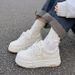 ShoeVault Cute White Sneakers For Women 2025 Autumn New Style Student Chic Thick Sole Board Shoes Korean Version Casual_vogvips.com