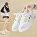 Little White Shoes Female Students Thick-soled Heightening Shoes Sports Board Shoes Casual Street Shoes_vogvips.com