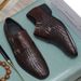 Woven Crocodile Pattern British Business Genuine Leather Formal Casual Loafers Men's Shoes Hairstylist Luxury Brand_vogvips.com