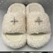 26SS Winter New Black Autumn Furry Thick Sole Cotton Slippers Flat Lamb Wool Outdoor Height Increasing One-Word Balloon_vogvips.com