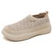 Women's Versatile Spring Non-Smelly Casual Shoes Soft Sole Sneakers Mesh Breathable Flats_vogvips.com
