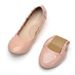Wind Chicken Roll Solid Color Thickened Soft Sole Women' Spring Sheep Grain Flat Bottom Shallow Mouth Curved Boat_vogvips.com