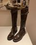 Cowhide Version ~ Grape Mom Same Style Genuine Leather Thick-Soled Over-the-Knee Women Melad Long High Tube Riding Boots_vogvips.com