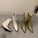 French Style Elegant High Heel Slim Short For Women 2025 New Brown Autumn Winter Fleece Lined Pointed Toe Small Ankle_vogvips.com