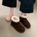 2026 Star Thick-Soled Snow Boots For Women Autumn Winter New Fashion Versatile Fleece-Lined Thickened Warm Northeast_vogvips.com