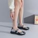New Oversized Hand Woven Women's Casual, Breathable, Hollowed Out Single Ultra Light Mesh Flat Shoes, Shoe Covers F72_vogvips.com