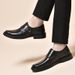 Fall dress Business Casual leather Men's trend foot set cowhide Derby Father groom wedding shoes_vogvips.com