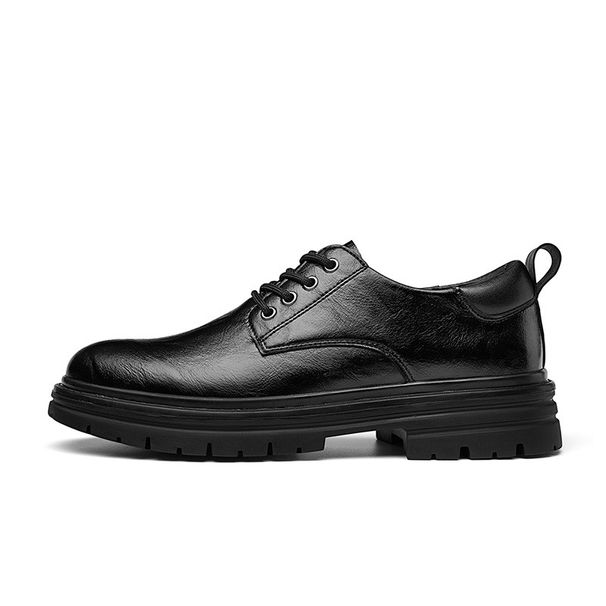 European Warm Series Cardile Crocodile Workwear Leather Autumn And Winter Low-top Work Outdoor Casual Shoes Men's Style_vogvips.com