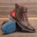 Men's Shoes Plus Size Men's Leather Boots Single Boots Fashion Work Short Boots Foreign Trade High Top Martin Boots_vogvips.com