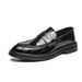 Suitable For All Seasons British Style Business Slip-On For Men, Large Size Casual Loafers, Korean Version Black Lazy Leather Shoes_vogvips.com