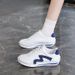 Cross-Border Hot-Selling Summer Soft Leather Forrest Gump Non-Slip Versatile White Lace-Up Casual Sneakers Flat Women's_vogvips.com