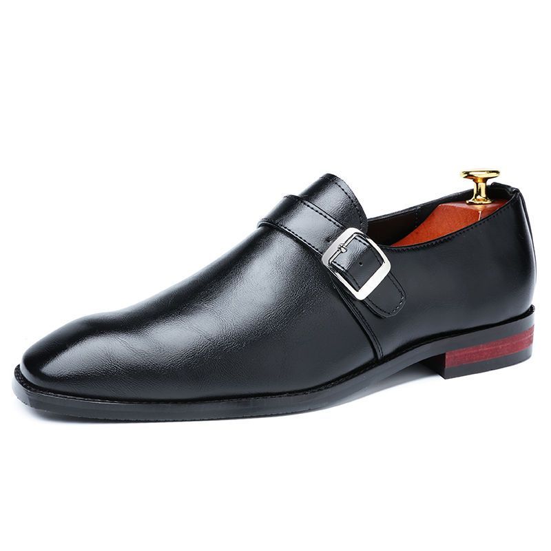 And Fashionable New British Men's Pointed Leather Shoe Cover, Foot Belt Buckle, Business Plus Size, Nightclub Cover, Buckle, Size,_vogvips.com