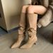 Large Wide Pointed Toe For Women Plus Size Thin Tube High Heel Thick Leg Over-the-Knee Long Boots_vogvips.com