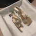 26SS Stunning French Style Sandals For Women Summer Outdoor Wear Internet Celebrity Pigeon Egg Rhinestone Match Skirt Hi_vogvips.com