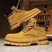 European Warm Series Martin Autumn Winter 2025 New British Style Workwear Thick Sole Height Increasing Yellow Men's Outdoor Large Size_vogvips.com