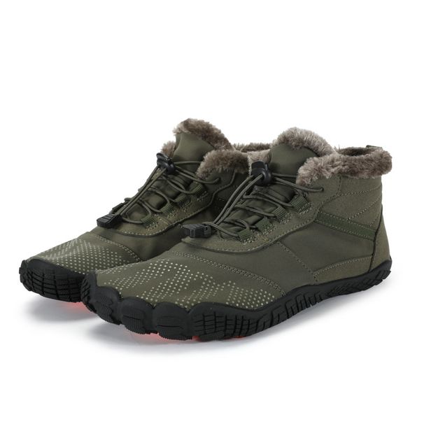 Men's Winter Hiking Boots – Waterproof High-Top Snow Shoes With Fleece Lining, Slip-Resistant & Warm Outdoor Boots For Trekking_vogvips.com
