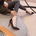 Women's Black Pointed Toe Stiletto Pumps - Classic Style High Heels (Wide Width Available)_vogvips.com