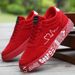 Men's Lightweight Casual Sneakers. Everyday Outdoor Running Skate Shoes For Men. Colors: Black And Red. Sizes: 39 To 48._vogvips.com