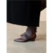 Gentle Style~2026 New Spring French Pointed Toe Mary Jane With Strap, Wedge High Heels, Women's Single Shoes_vogvips.com