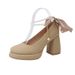 Genuine Mary Jane Shoes For Women, Wedding 2025 New Model, Comfortable Leather Chunky Heel Engagement Shoes, High Heels_vogvips.com
