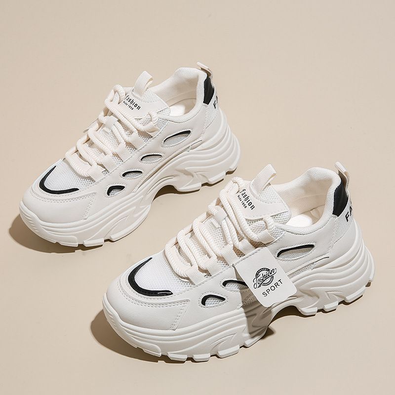 Women's Chunky Dad Sneakers - Thick Sole Platform Shoes For Summer, Comfortable Walking & Running Shoes_vogvips.com