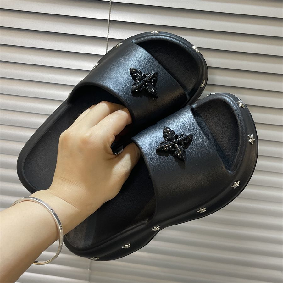 Internet Celebrity Y2K Style 5cm Thick Soled Women, 2025 New Item Outdoor Wear, Summer Cool Slippers For Going Out_vogvips.com