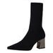 336-7 European American Style Fashionable Simple Women's With Chunky High Heels, Pointed Toe, Slimming And Sexy_vogvips.com