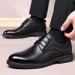 Autumn new men's business leather shoes Derby formal cowhide men's shoes comfortable casual shoes_vogvips.com