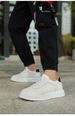 Men's Breathable Embossed Invisible Inner Heightening Platform White Shoes Men's Sports And Leisure Board Shoes_vogvips.com