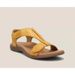 Women's Shoes Summer Flat Arch Massage Velcro One Word Casual Beach Sandals_vogvips.com