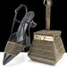 Women’s Shoes women's shoe and bag set simple pointed high heels pyramid shaped handbag suitable for banquets and daily life_vogvips.com