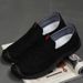 Cloth Linen 2025 Spring Leisure Lightweight Cow Muscle Soft Sole Online Driving And Walking Breathable Men's Shoes_vogvips.com
