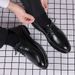 Leather For Men 2025 New Business Formal Casual British Soft Soled Black Men's Wedding Groom Shoes_vogvips.com