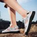 Handmade Simple Letter-Print Summer Beach Hollow Sandals, Fashionable Velcro Outdoor Hiking And River-Tracing Shoes,_vogvips.com
