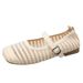 French Fishing Net Woven Shallow Mouth Single Shoes Women's Summer Beach Mary Jane Shoes Hollow Beanie Shoes Sandals_vogvips.com