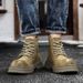 Thick-soled Retro Anti-velvet Martin Boots Heightened And Wear-resistant Medium-top Desert Tooling Boots_vogvips.com