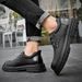 Big Head Leather Shoes Men's Low-Top Work Shoes Genuine Leather Fashion Casual Versatile Thick-Soled Large Size Men's Sh_vogvips.com