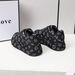 Women's Crystal Rhinestone Platform Sneakers - Breathable Round-Toe Casual Shoes With Floral Design For Spring/Summer/Fall_vogvips.com